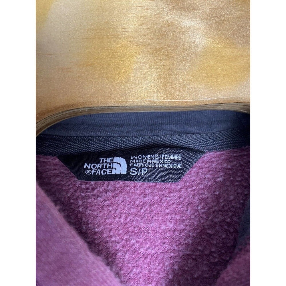 The North Face Women’s Full Zip Hooded Sweatshirt Pink Grey Small Flaw - Picture 3 of 7